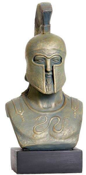 Bust of Greek Hoplite Warrior Sculpture